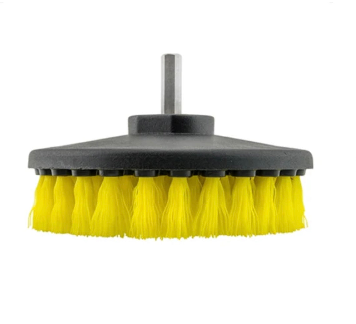 Drill Brush, Medium Duty, Yellow