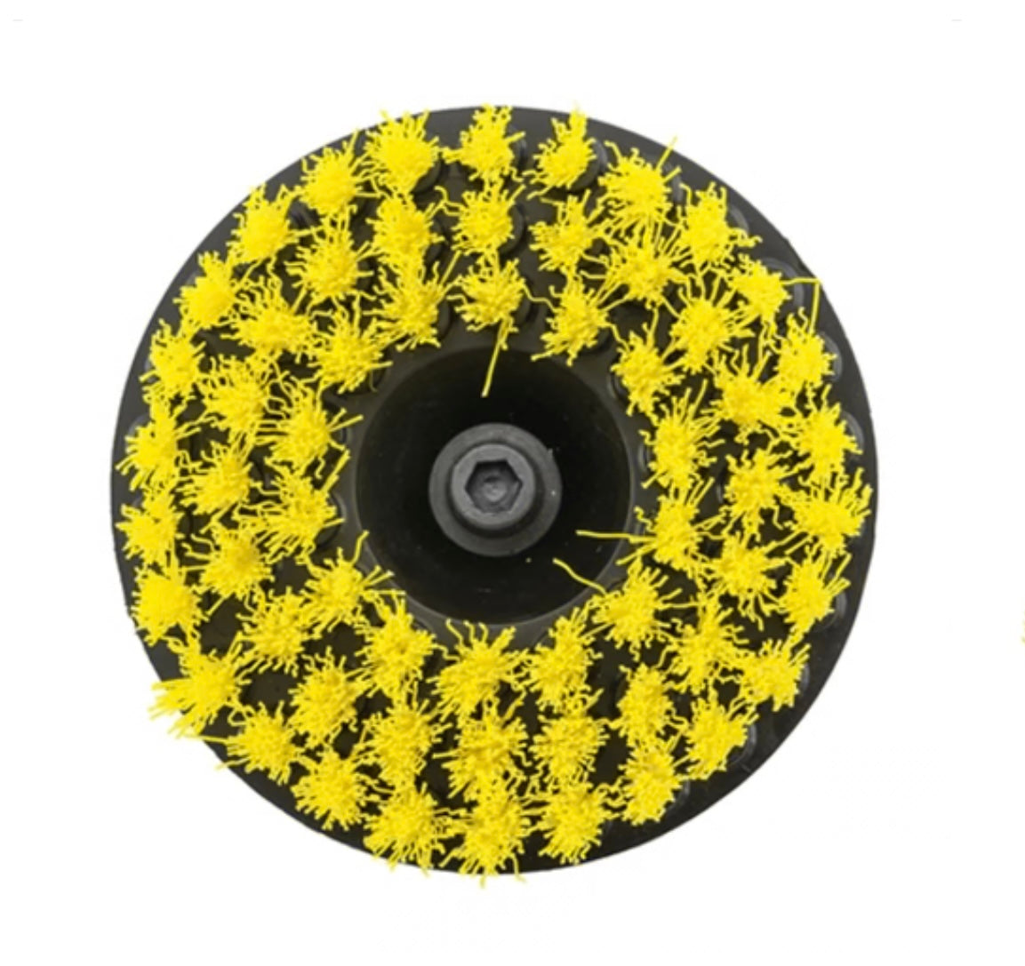Drill Brush, Medium Duty, Yellow