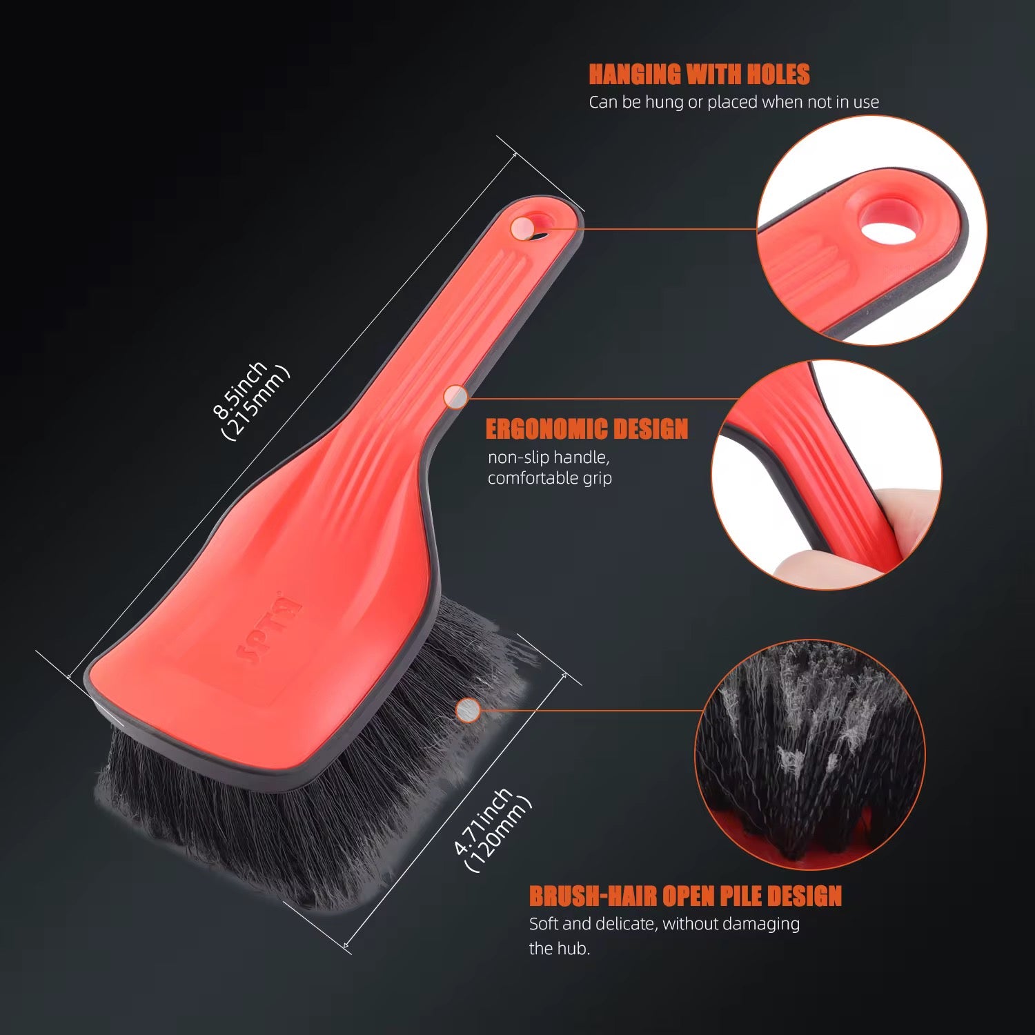 SPTA®
CAR WHEEL & RIM
FACE BRUSH