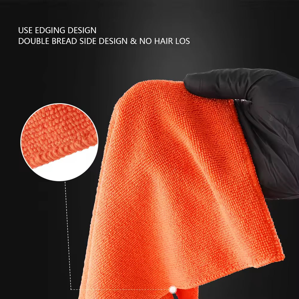 Paño de Limpieza de Microfibra SPTA, Toallas para Lavado de Autos, 1 Pieza, Naranja, 320GSM, Toallas de Microfibra Premium
Reutilizables y Lavables para Autos