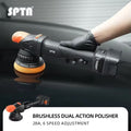 SPTA Pulidora de Doble Acción sin Escobillas, Pulidora
Inalámbrica Potente de 21mm, Orbit, DA, para Detalles del
Cuidado del Coche
