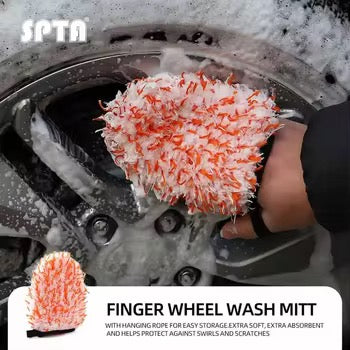 Finger Wheel Wash Mitt