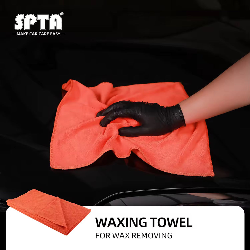 Paño de Limpieza de Microfibra SPTA, Toallas para Lavado de Autos, 1 Pieza, Naranja, 320GSM, Toallas de Microfibra Premium
Reutilizables y Lavables para Autos