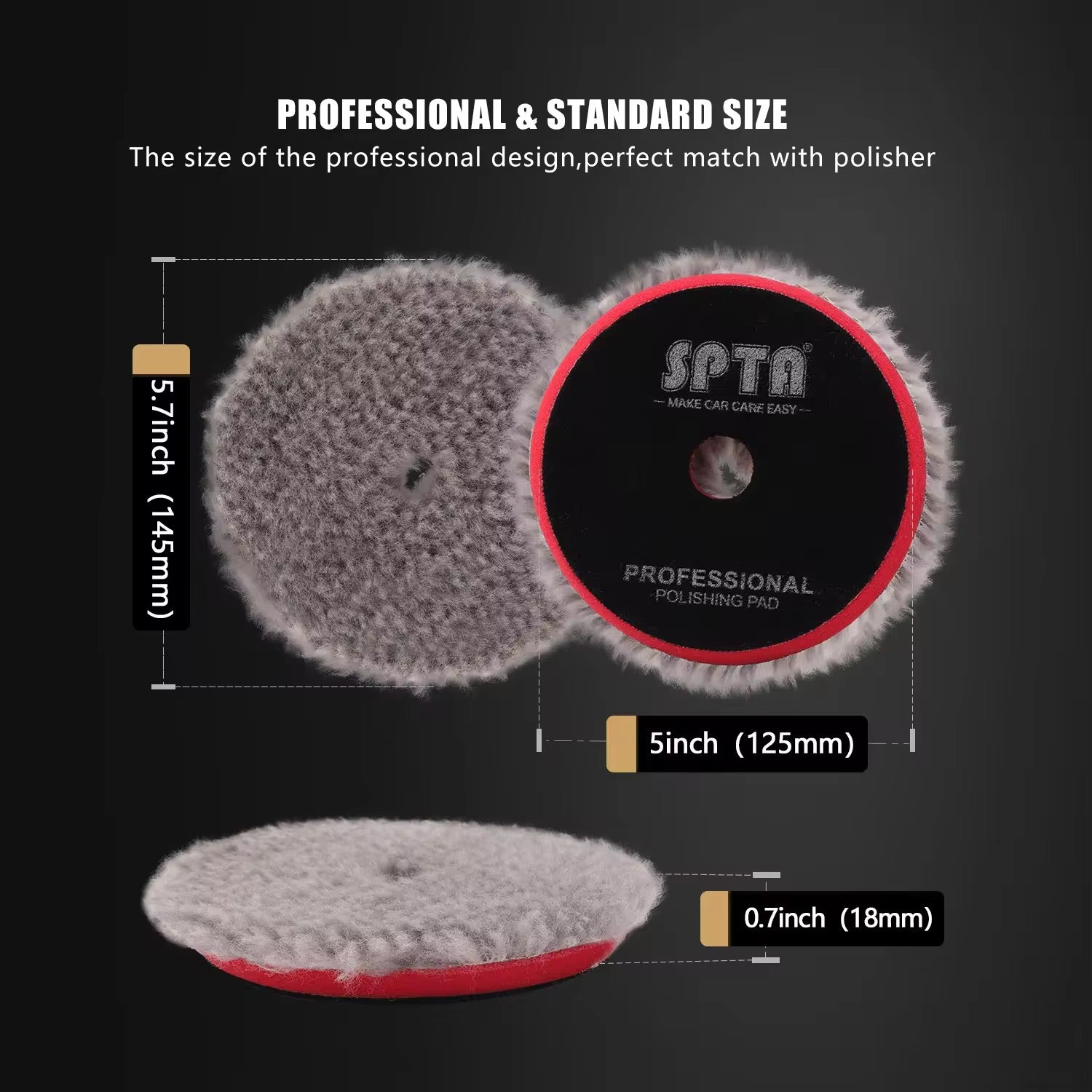 Heavy Cut Wool Pad SPTA