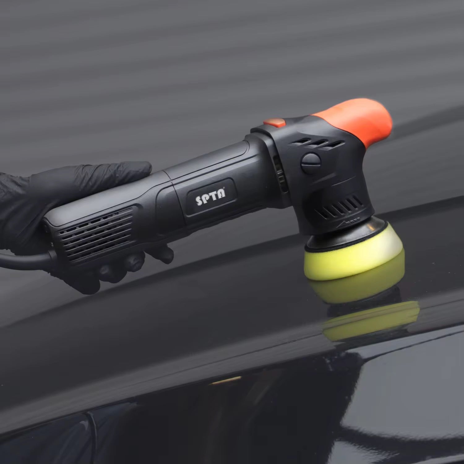 Pulidora de Doble Acción SPTA CP301-3/9 Orbit de 9 mm, Negra y Naranja, de 3 Pulgadas, con Cable de Alimentación de 5
Metros y Velocidad Constante